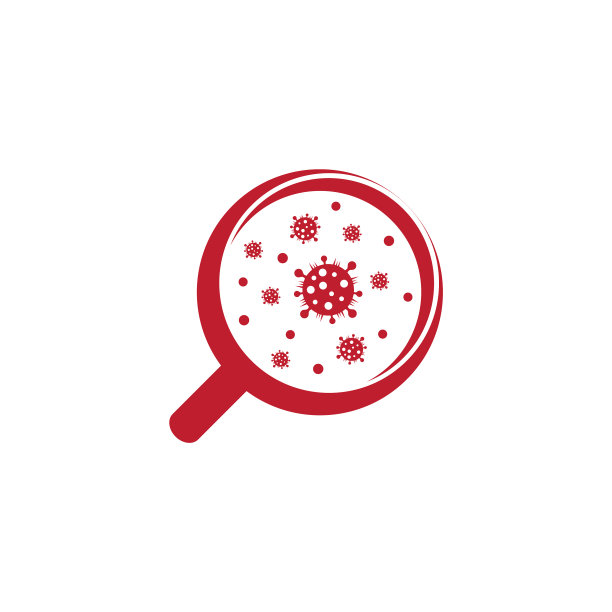 搜索covid - 19病毒测试放大符号图片下载