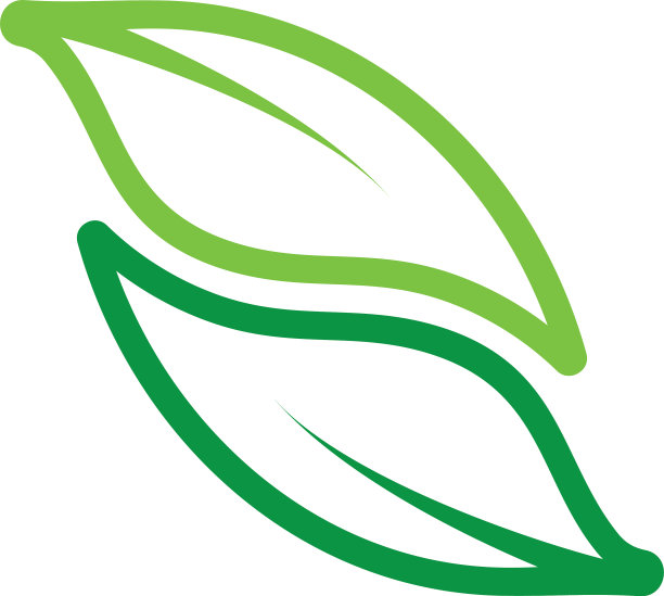 链接叶线艺术曲线标志图片下载