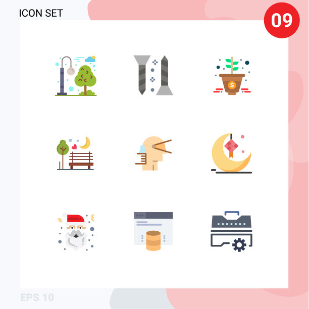 为业务网格设置9个平面颜色图片下载