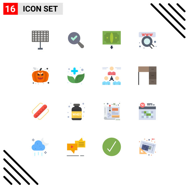 股票图标包16行符号和符号图片下载