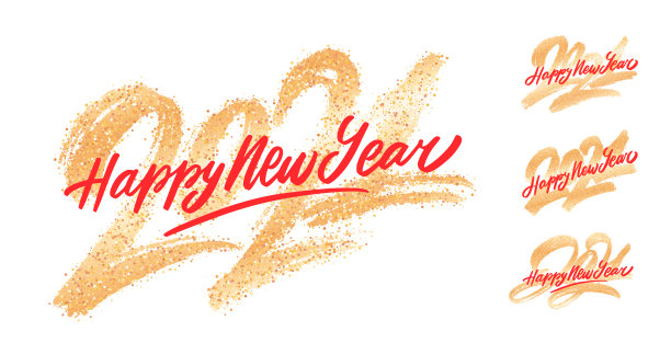 2021. 新年快乐。矢量黄金闪光贺卡。图片下载