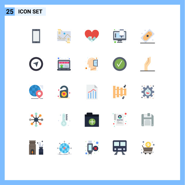 为网页设计设置的25种现代平面颜色图片下载