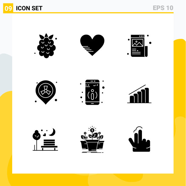 在网格上设置9个实体符号作为细节图片下载