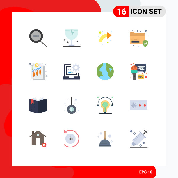 16种适用于网络和移动的通用平面颜色图片下载