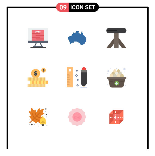 9 .主题平色和可编辑的符号图片下载