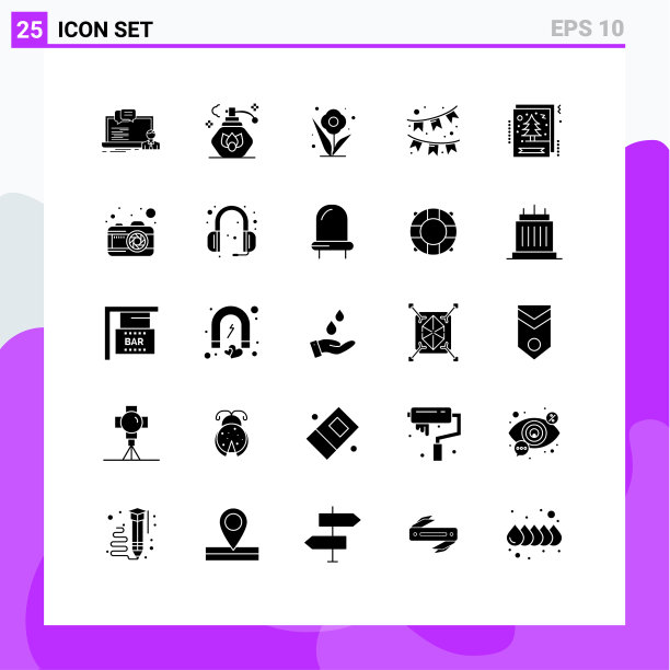 象形文字设置了25个简单的立体字形图片下载