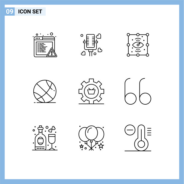 现代集9轮廓和符号等图片下载