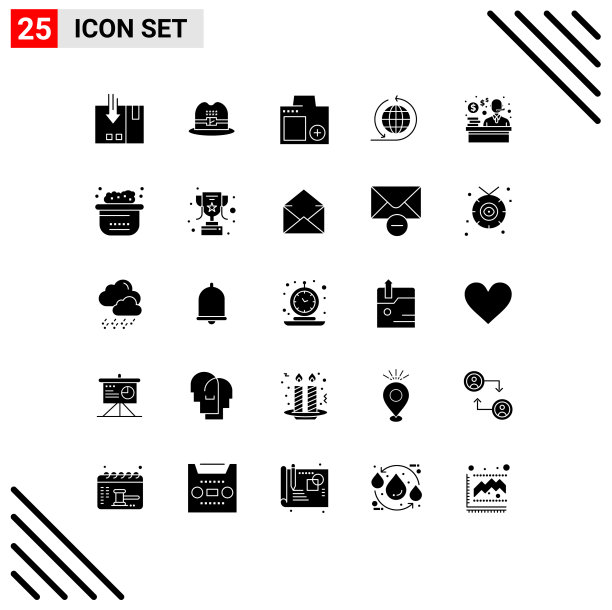 设置25个商业实体雕文包图片下载