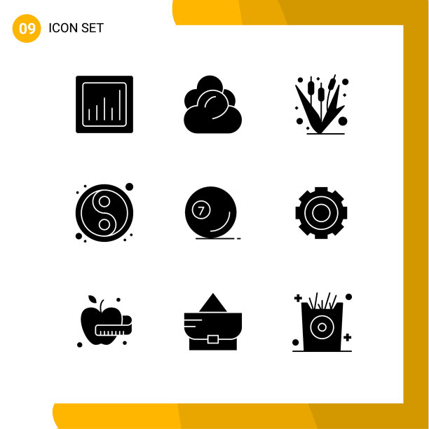 为游戏设置9个商业实体符号包图片下载