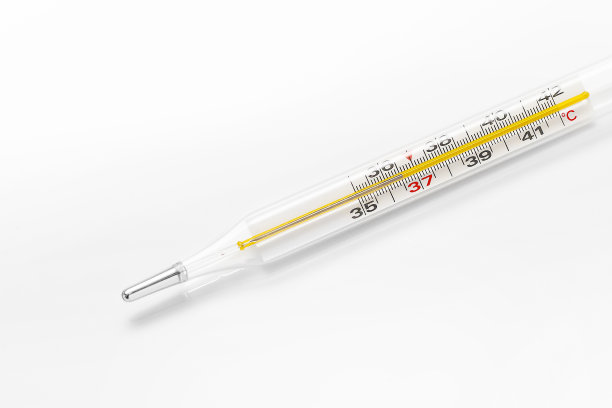 水银温度计：健康人的正常体温为36.6图片下载