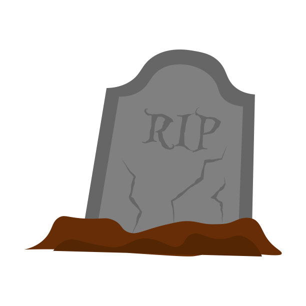 孤立的墓碑图标图片下载