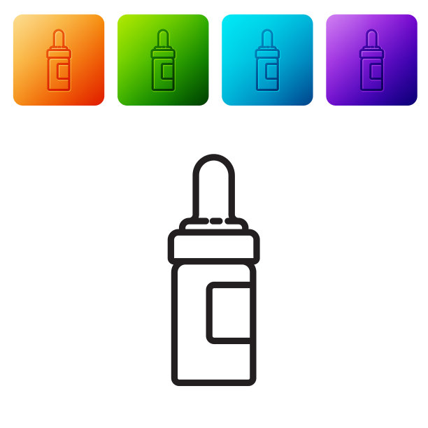 黑线胡子和胡子护理油瓶图片下载