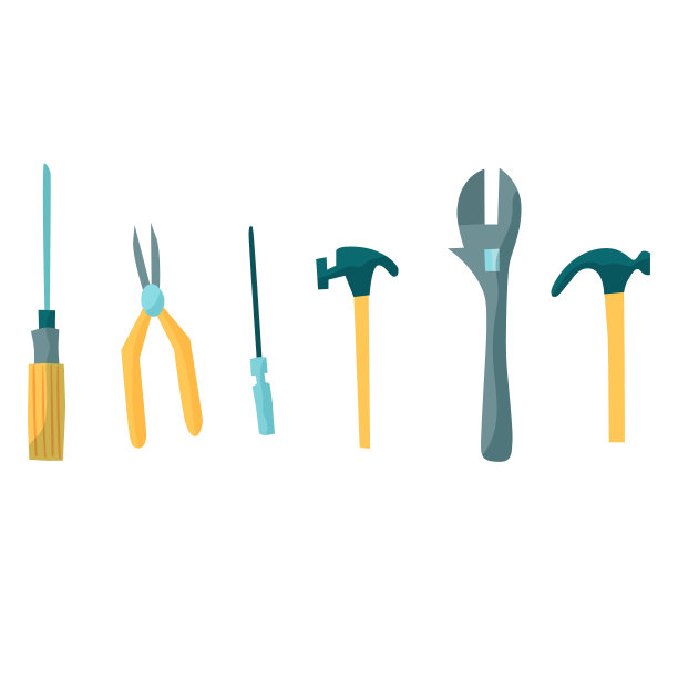 手动工具套装螺丝刀锤子扳手钳子图片下载