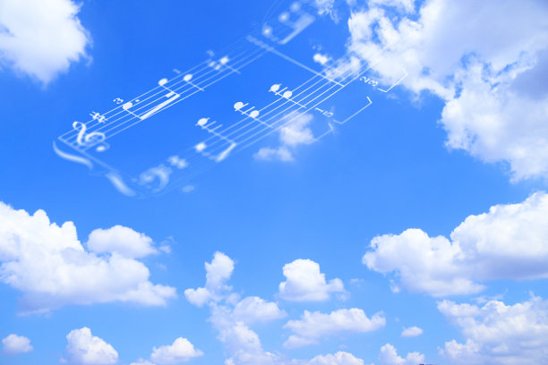 蓝天上有白云图片下载