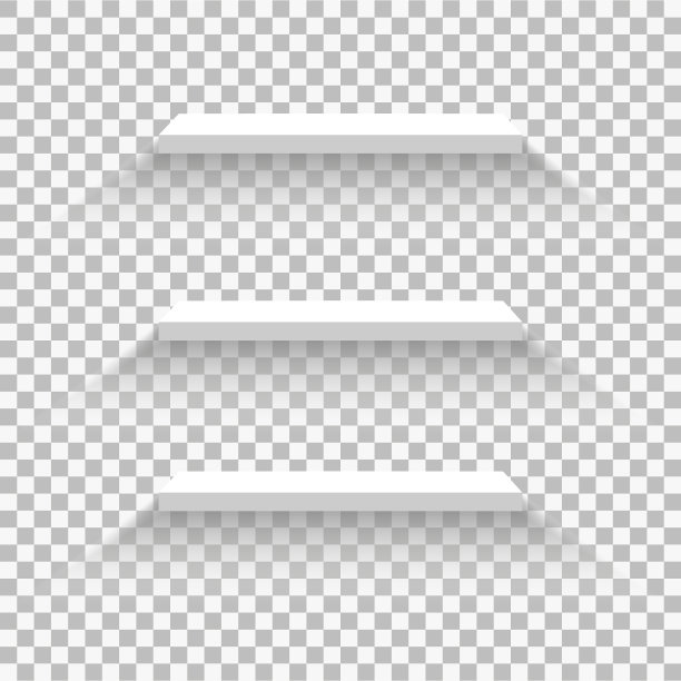 设置空的白色架子隔离图片下载