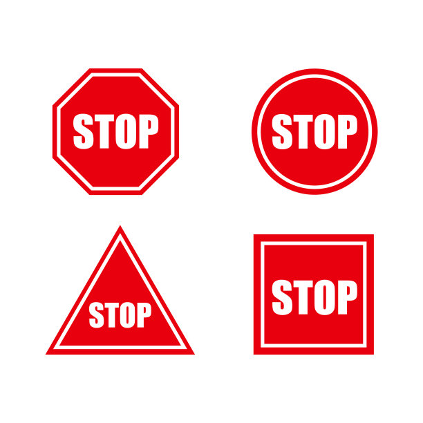 停止标志设置为网页平面设计图片下载