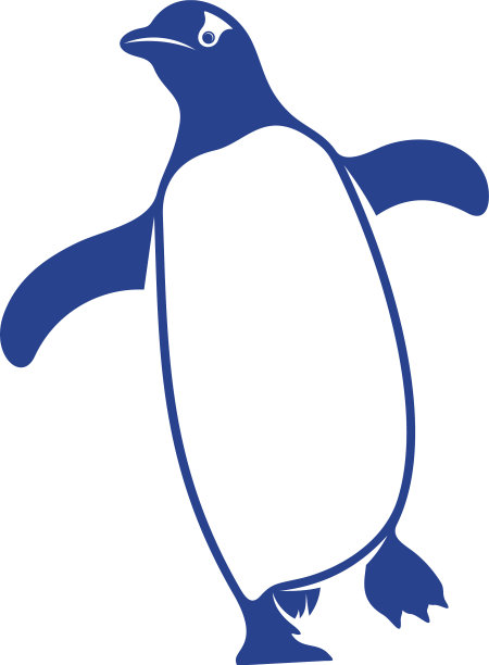 企鹅鸟标志设计图标符号模板图片下载