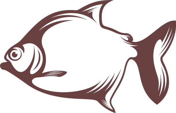 食人鱼标志设计图标符号模板图片下载