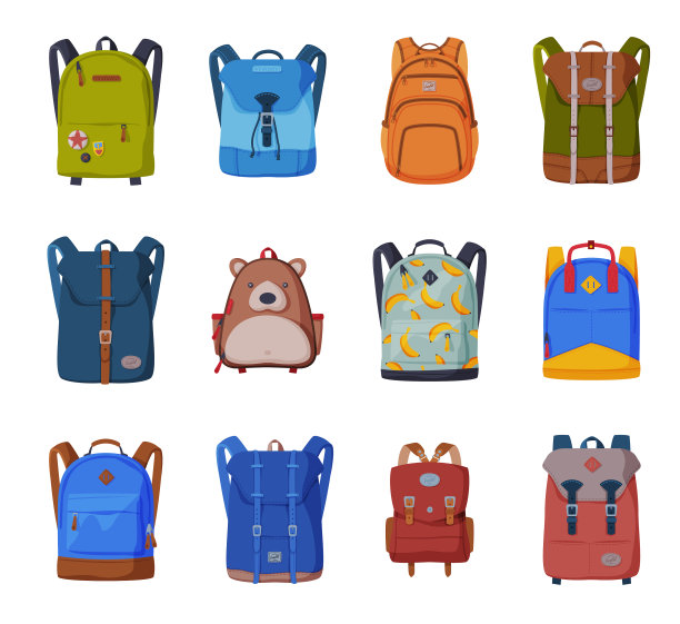 小学生或学生的背包图片下载