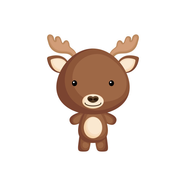 可爱有趣的竹木孤立在白色图片下载