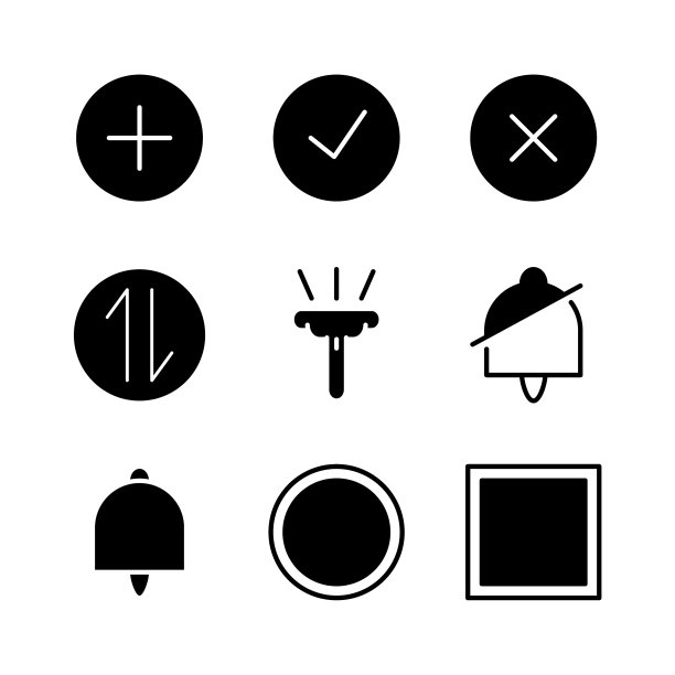 用户界面大纲图标集包括图片下载