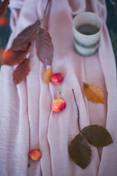 漂亮的餐桌上摆满了鲜花图片下载