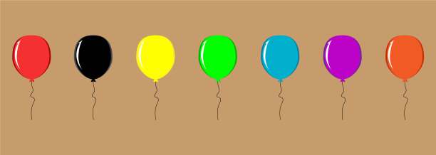 设置多彩的节日baballs图标图片下载