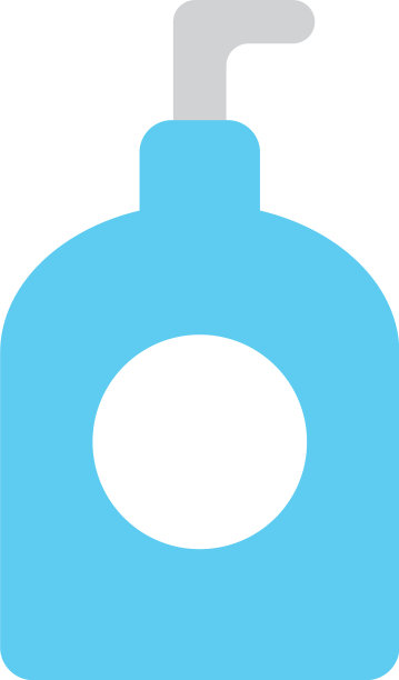 肥皂瓶图标扁平风格图片下载