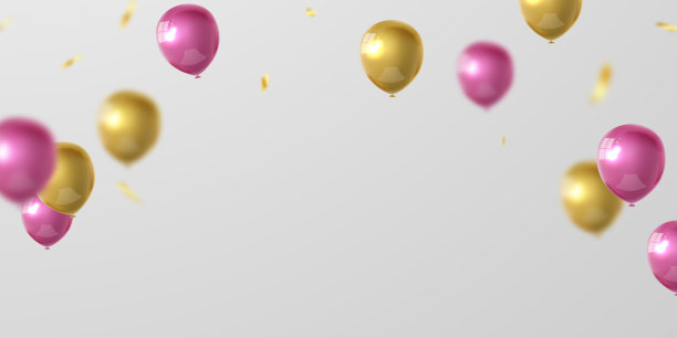 以绿色气球为背景的庆祝横幅。说明销售。盛大开业卡豪华问候富豪。框架模板。图片下载