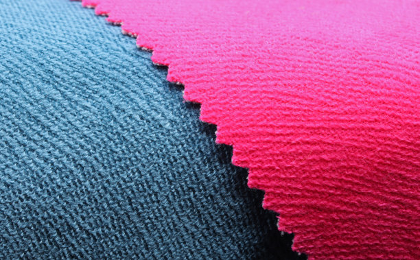 一个彩色织物背景的特写图片下载