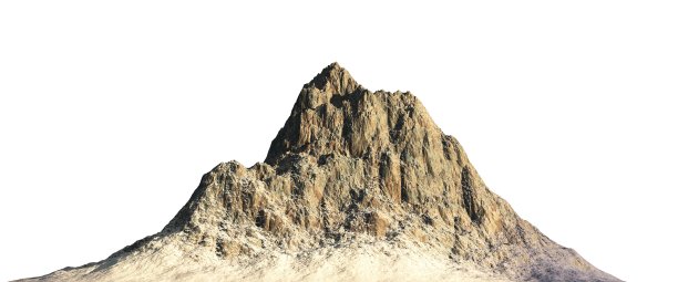 雪山孤立在白色背景3d插图图片下载