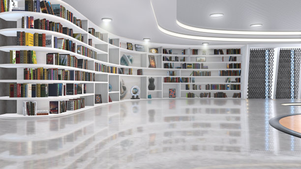 电视演播室，虚拟演播室。理想的绿色丝网合成。图片下载