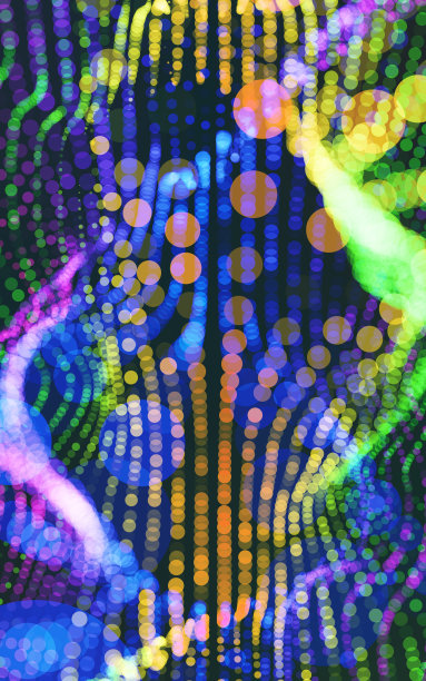 抽象的彩色背景由点创建图片下载