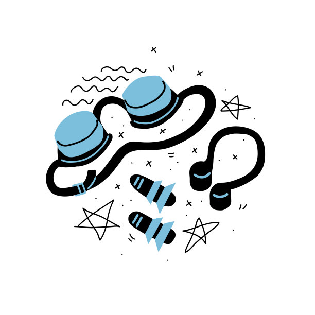 护目镜，耳塞，鼻夹图片下载