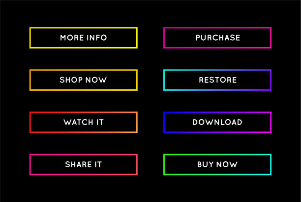 让现代霓虹应用或游戏按钮变得时髦图片下载
