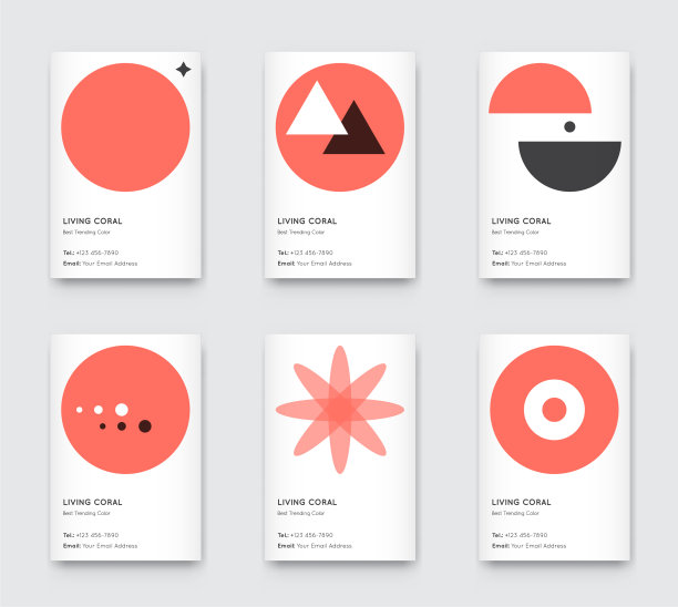 时尚的颜色珊瑚，简约的图形时尚图片下载