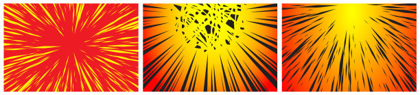 设置3超级速度翘曲太阳射线或爆炸图片下载