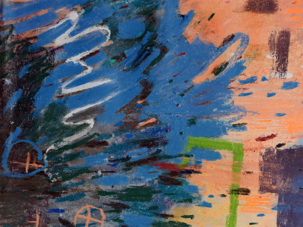 当代艺术背景。明亮抽象绘画纹理横幅，明信片，模板海报，传单设计。图片下载