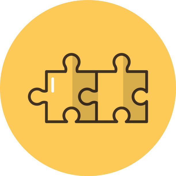 拼图游戏方块风格的图标图片下载