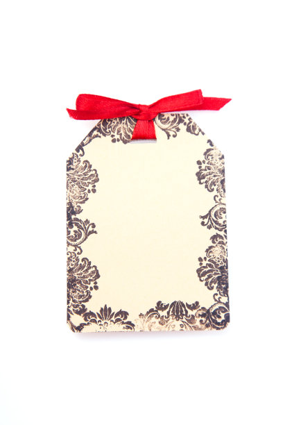 黑色皇家装饰的空白标签图片下载