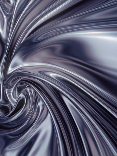 银色豪华面料装饰典雅奢华设计。3 d渲染图图片下载