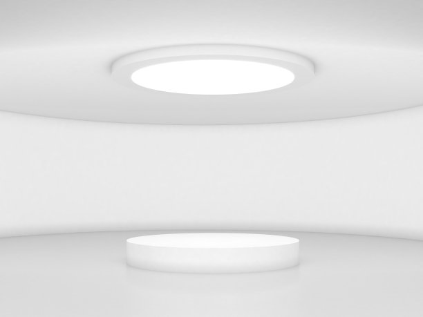 站在霓虹灯3d渲染图片下载