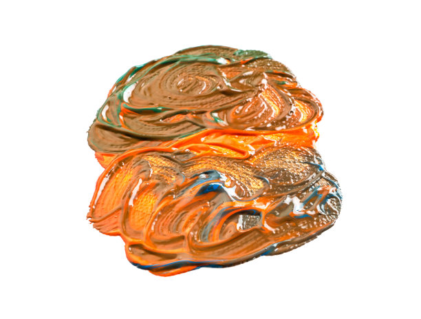 混合颜色孤立在白色上图片下载