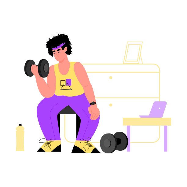 卡通人举重-在家锻炼和图片下载