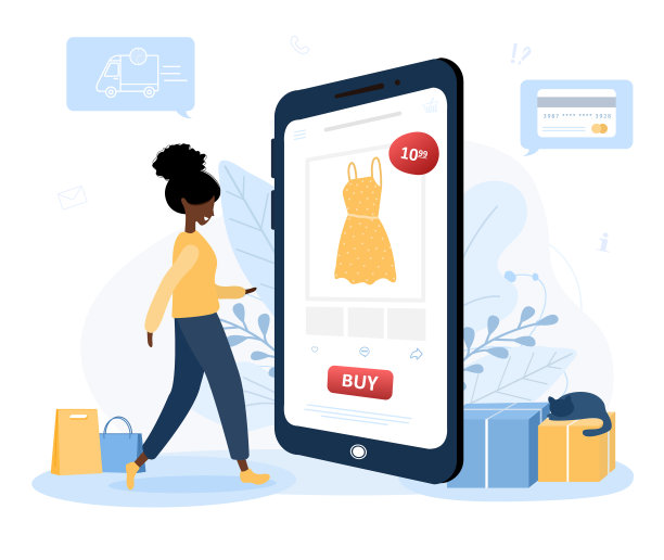 网上购物送衣女子商店图片下载