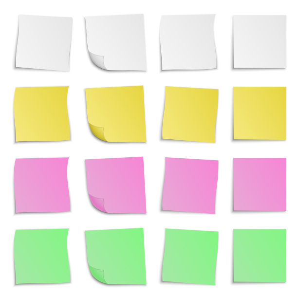 套色纸贴纸图片下载