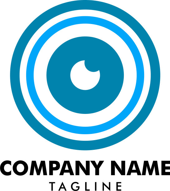 相机眼标志设计模板图片下载