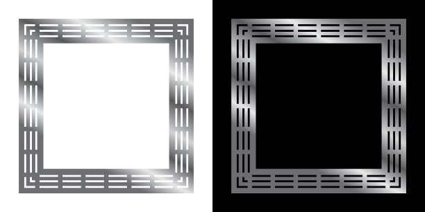 银色相框空白背景设计图片下载