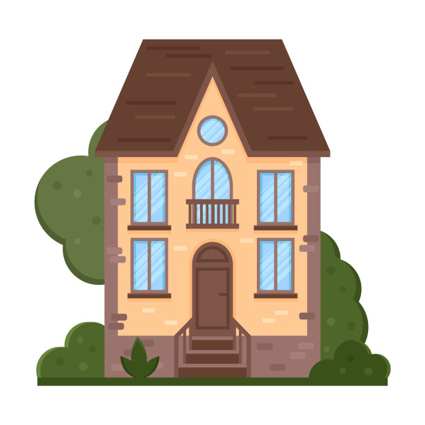 一座孤立的房子图片下载