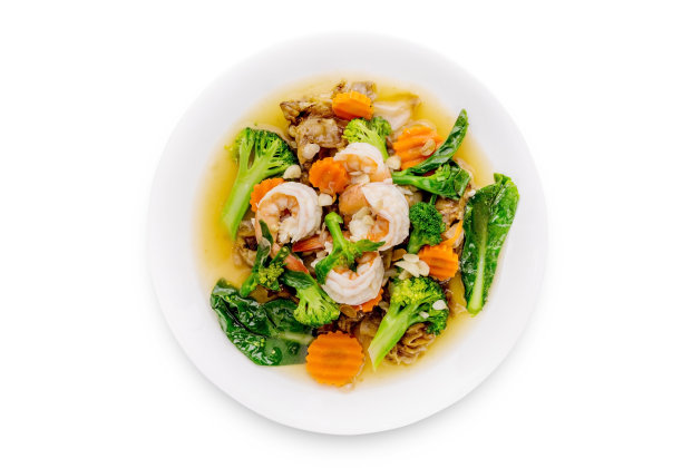 虾仁肉汁面图片下载